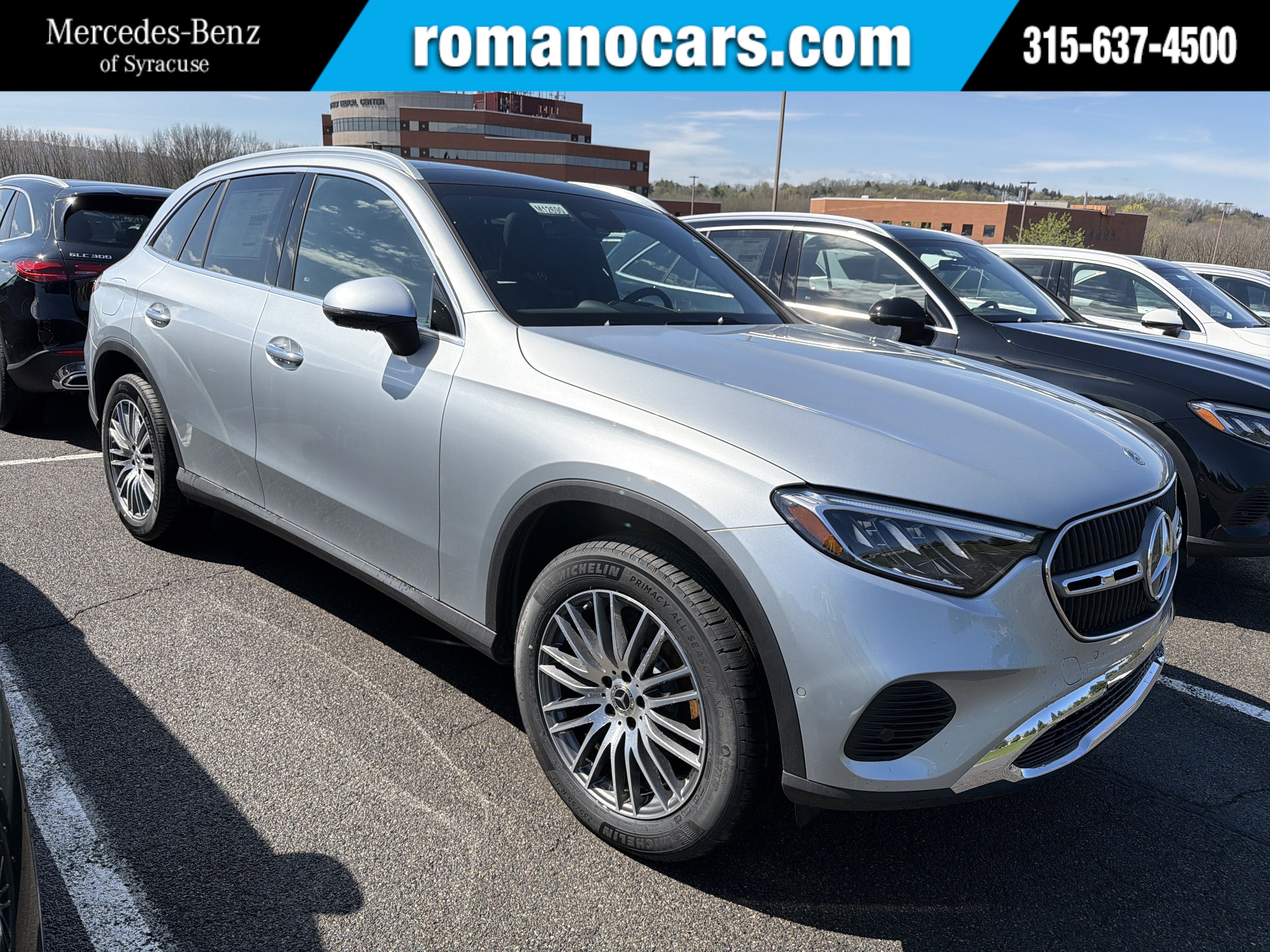 2026 Mercedes-Benz GLC GLC 300 4MATIC SUV in Cirrus Silver Metallic — front three-quarter view
